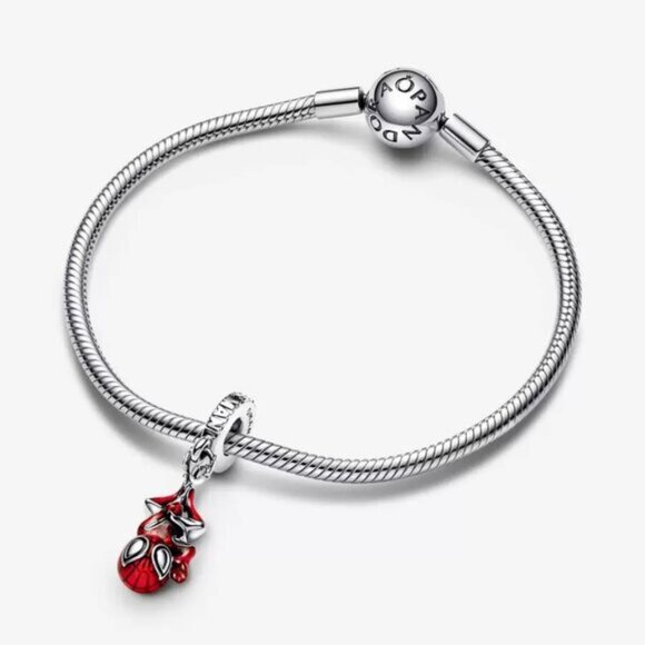 Pandora Marvel Hanging Spider-Man Dangle Charm - Picture 2 of 3